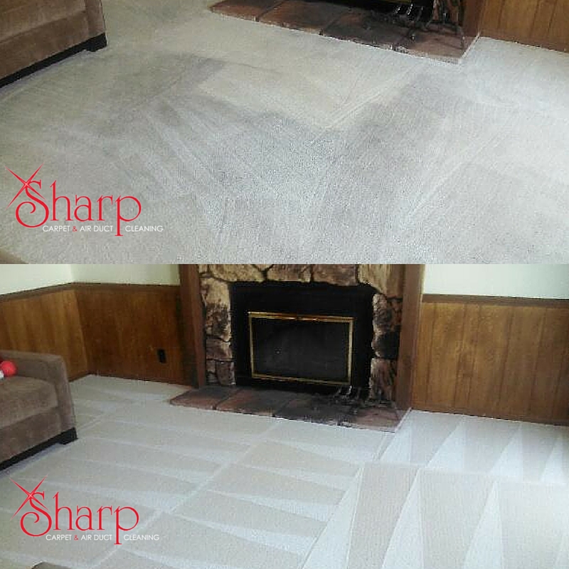 Carpet cleaning services by Sharp Carpet & Air Duct Cleaning in Omaha, NE